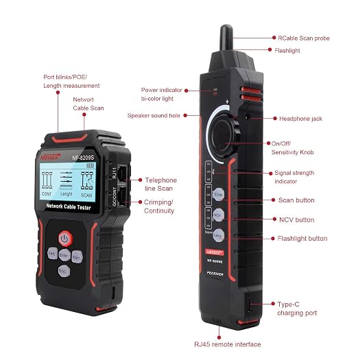 NOYAFA NF-8209S Network Cable Tester - Image 9