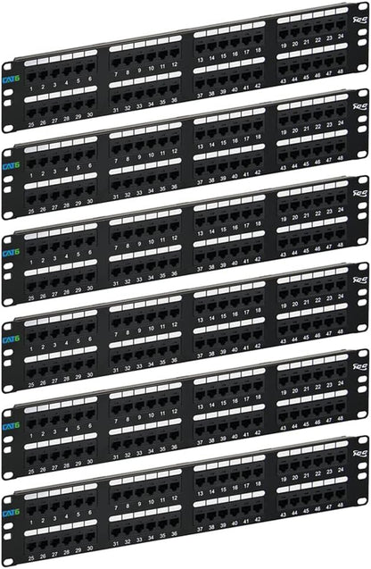 ICC CAT6 Patch Panel, UL Listed & PoE++ Rated Gigabit Applications, Rackmount by ICC