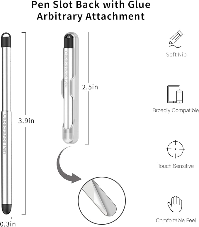 Stylus Pens with Pen Slot for Touch Screens, High Precision Capacitive - Image 2