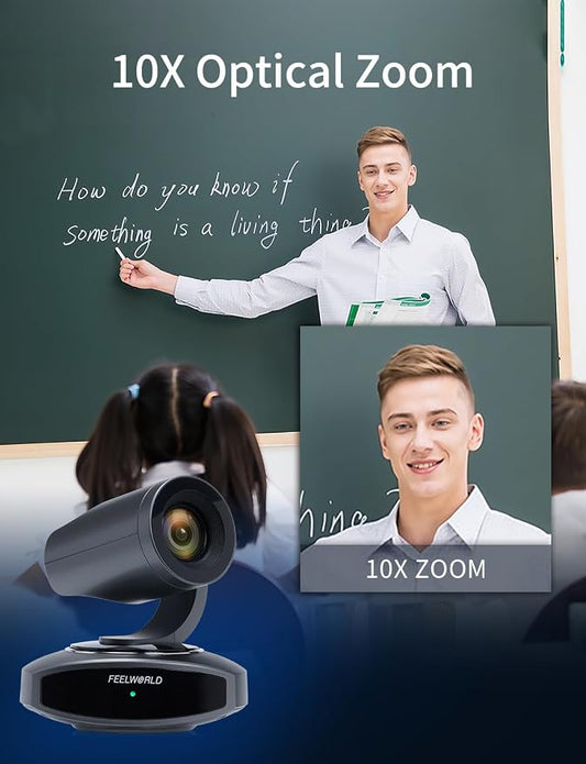 FEELWORLD 4K10X PTZ Camera 4K Resolution 10X USB HDMI - Image 2