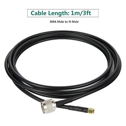 3ft N Male to SMA Male Cable, SMA to N Cable 50 ohm Ultra Low Loss KMR240 - Image 9