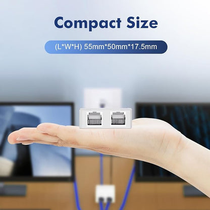 Binardat 1 to 2 Gigabit Network Splitter, 3 Port Gigabit Ethernet Switch - Image 7