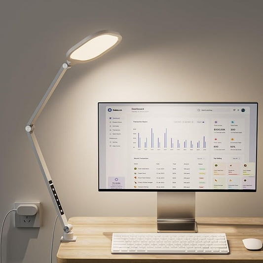 LED Desk Lamp for Home Office, 15W Desk Light by LitONES