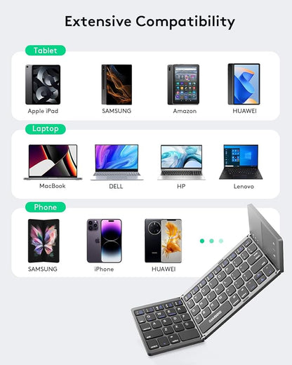 Samsers Foldable Bluetooth Keyboard - Image 2