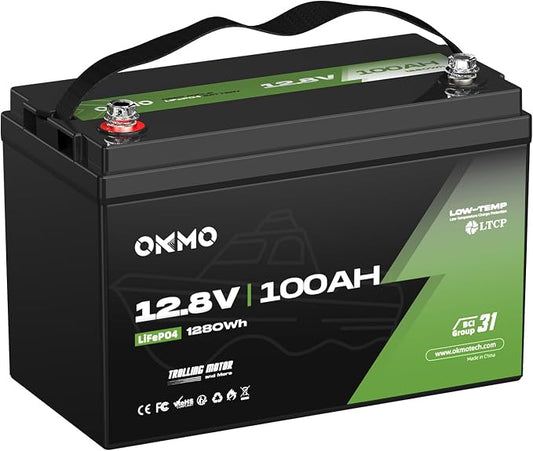 OKMO 12V 100Ah TM LiFePO4 Battery, Lithium Battery 150A BMS, 10 Years Lifetime by OKMOBeYourHomePowerBackup