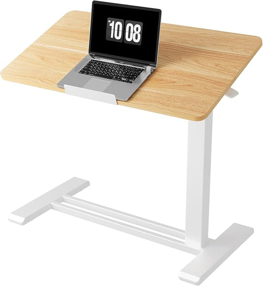 FLEXISPOT H7 PRO Mobile Standing Desk Adjustable Overbed Table Pneumatic by FlexiSpot