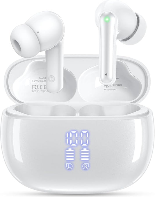 Wireless Earbuds, Deep Bass Stereo Sound, 40 Hours Playtime, Lightweight in-Ear by JGUG