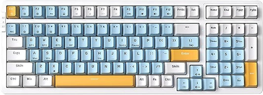 Wireless Mechanical Keyboard, Triple Mode 2.4G/USB-C/BT Gaming Keyboards 100 by Merdia