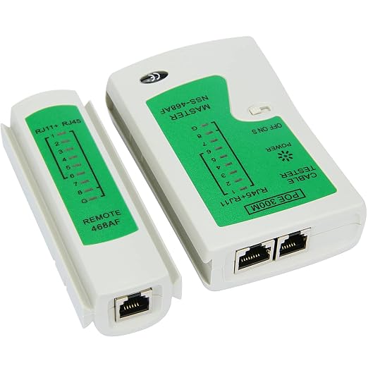 RJ45 Network Cable Tester with Mini Wire Stripper, Ethernet Cable Tester Tool - Image 2