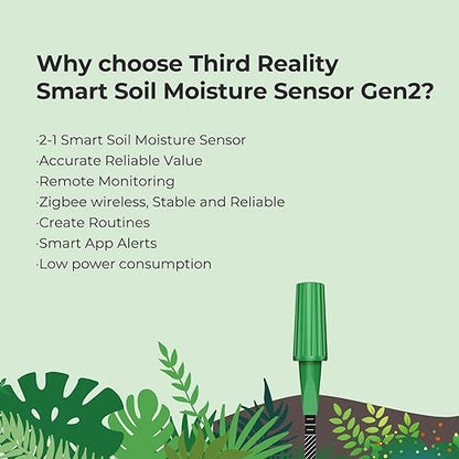 THIRDREALITY Smart Soil Moisture Sensor Gen2, Zigbee hub Needed, Enhanced - Image 6
