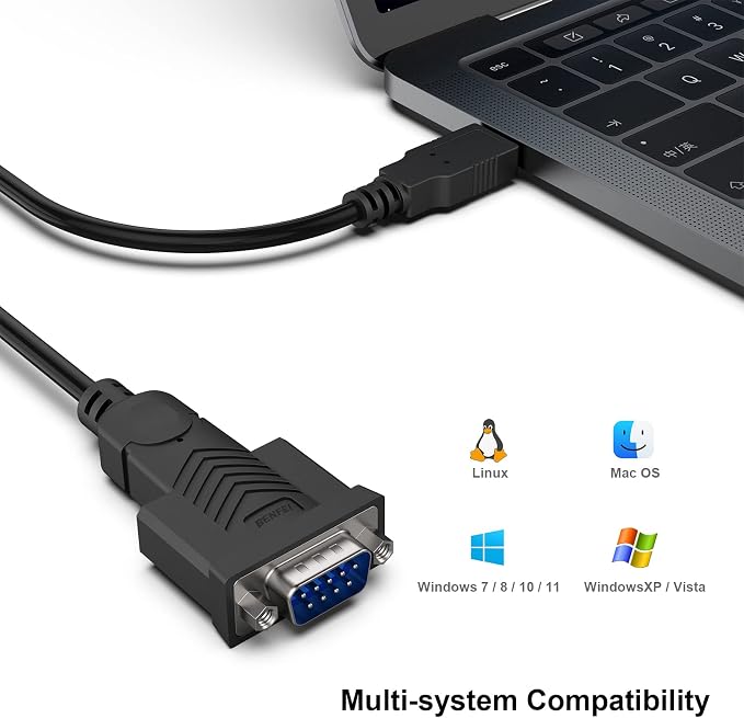 BENFEI USB to Serial Adapter, 6 Feet USB to RS-232 Male DB9 Serial Cable - Image 4