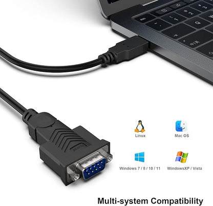 BENFEI USB to Serial Adapter, 6 Feet USB to RS-232 Male DB9 Serial Cable - Image 4