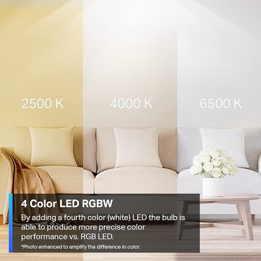 Tapo TP-Link Smart Light Bulbs, 16M Colors RGBW, Compatible - Image 2
