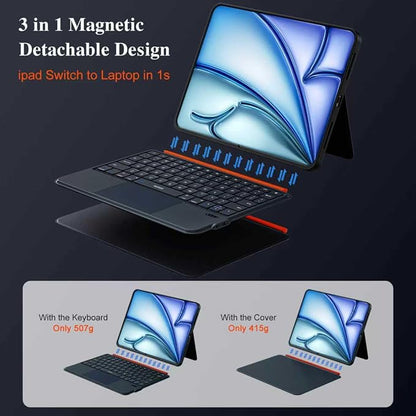 Keyboard Case for iPad Air 11 inch M3 M2&Pro 11, Magnetic Detachable iPad A16 - Image 3
