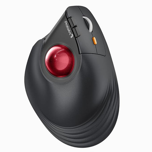 ProtoArc Vertical Wireless Trackball Mouse, EM05 NL Bluetooth Ergonomic by ProtoArc