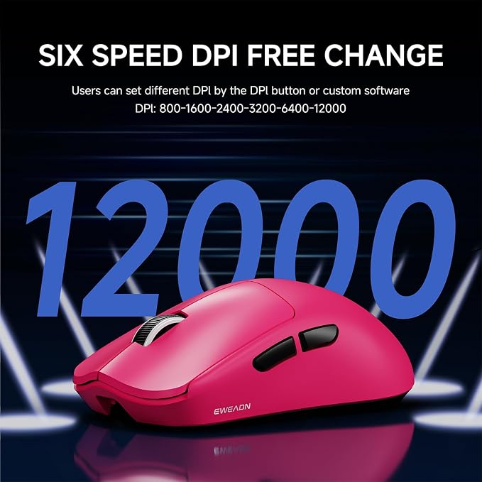 EWEADN X23Pro Wireless Gaming Mouse, 2.4G/BT5.0/USB-C Esports Gaming Mouse - Image 5