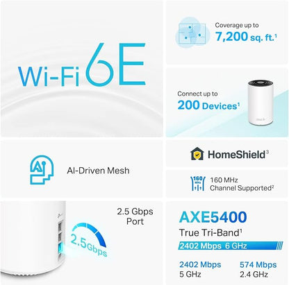 TP-Link Deco AXE5400 Tri-Band WiFi 6E Mesh System - Image 2