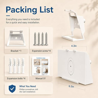 Router Mount for Starlink Gen 3, Standard 4X Mesh Router Mount Kit, Sturdy ABS - Image 5