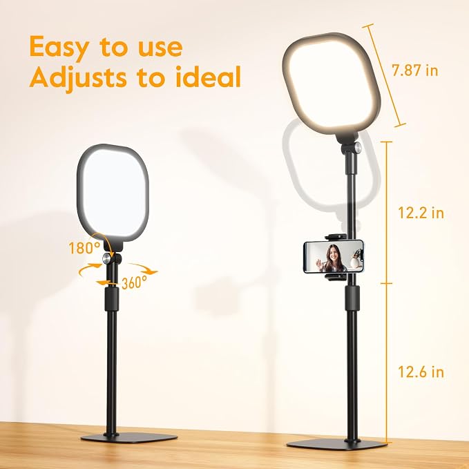 Video Conference Lighting for Zoom Meeting, Ring Light for Desk - Image 9