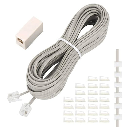 Uvital Phone Extension Cord 33 Ft, Telephone Cable by Uvital