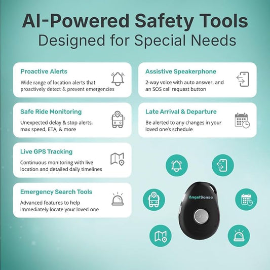 AngelSense Safety Monitor with 1-Year Service Included | GPS Tracker - Image 2