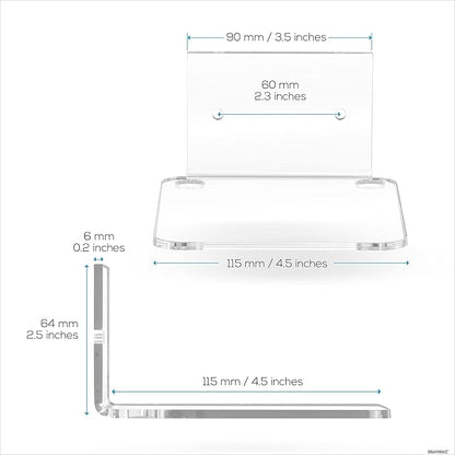 BRAINWAVZ 4.5" Small Baby Monitors & Speaker Wall Mount Shelf, Adhesive & Screw - Image 6