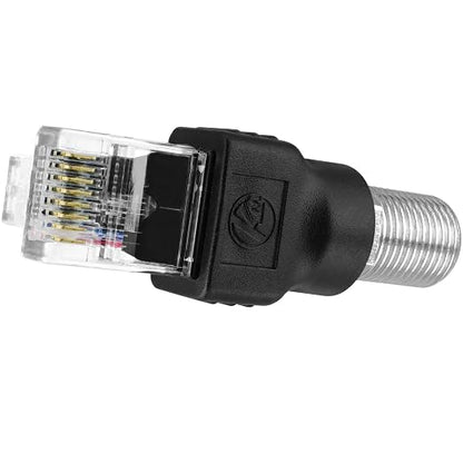 RF to RJ45 Converter Adapter, 2 Pack F Female to RJ45 Male Ethernet Adapter - Image 5