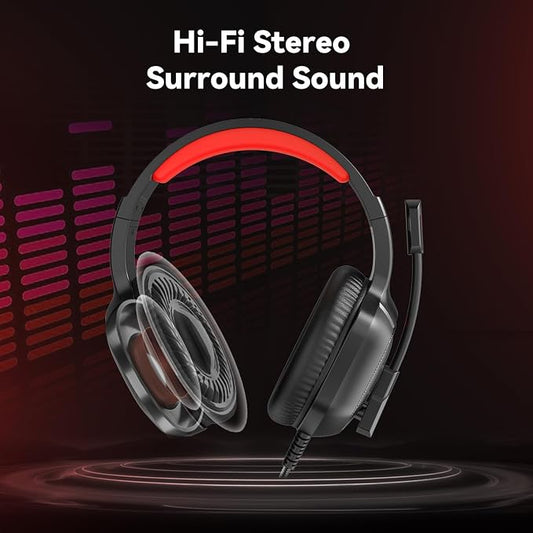 Gaming Headset with Microphone for Pc, Xbox One Series X/s, Stereo Wired Noise - Image 2