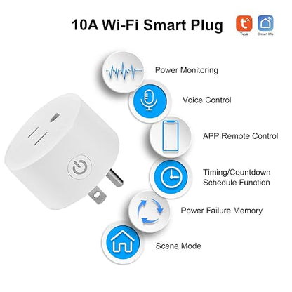 Mini WiFi Smart Plug Outlet Voice Remtoe Control - Image 2