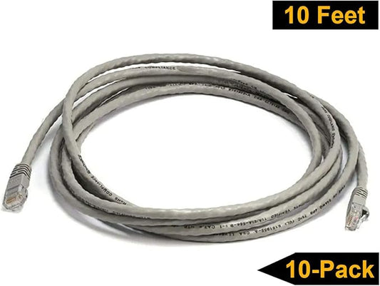 iMBAPrice 10' Cat5e Network Ethernet Patch Cable, 10 Pack - Image 2