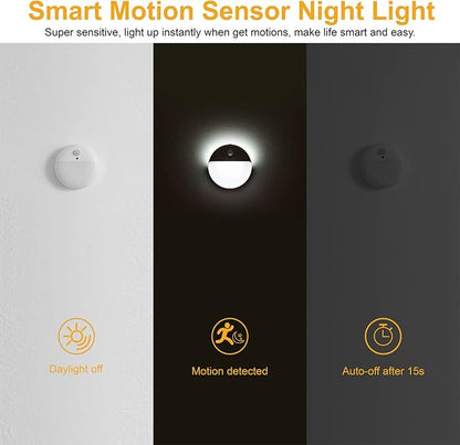 YUNLEX 2 Pack Battery Night Light, Toilet Lights, 2.6" Small Motion Senor Light - Image 3