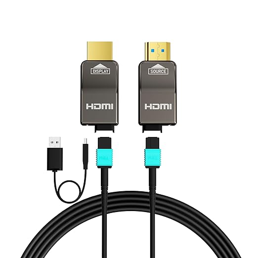RUIPRO 8K Detachable Full Fiber Optic Armored HDMI 2.1 Cable 3FT, Ultra High by RUIPRO-ProfessionalQualityVideoandAudioYouCanSeeandHear