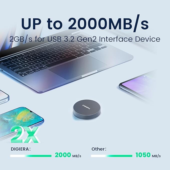 DIGIERA 1TB Magnetic Portable SSD, External Solid State Drives - Image 4