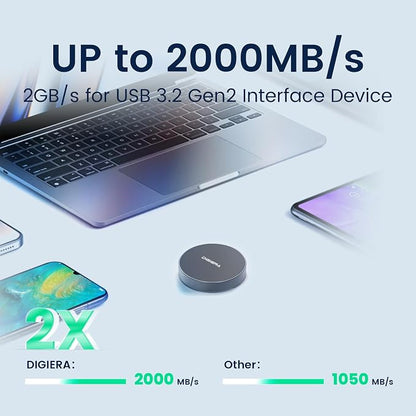 DIGIERA 2TB Magnetic Portable SSD, External Solid State Drives - Image 4