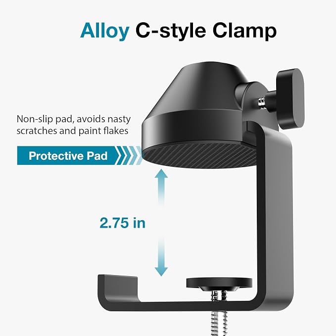 InnoGear Low Profile Mic Arm, 360° Rotatable Microphone Arm Stand Foldable Desk - Image 6