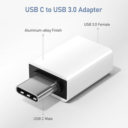 Basesailor USB C to USB Adapter 3Pack, USB C Male to USB A 3.0 Female Adapter - Image 2