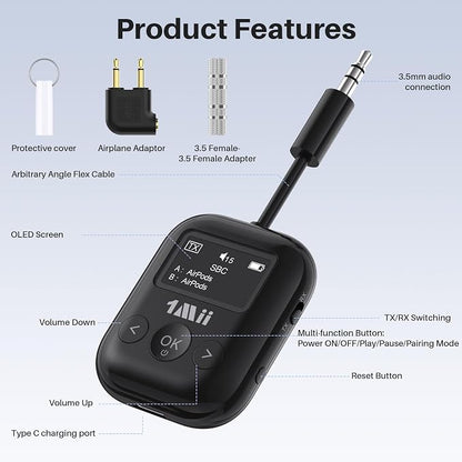 1Mii SafeFly Min+ Bluetooth Transmitter and Receiver, Supports to 2 - Image 8