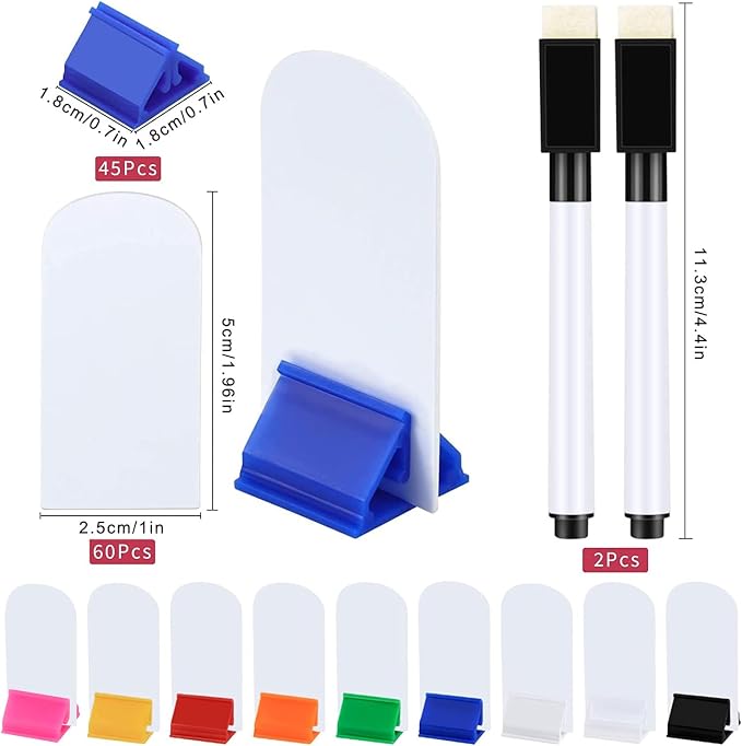 Meetory 112 Pcs Blank Game Board Markers and Game Card Stands - Image 2