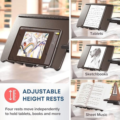 LEVO G2 Deluxe Adjustable Laptop Stand – Rolling Computer Desk & Ergonomic Table - Image 6