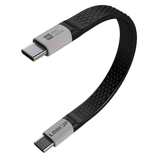 LINKUP USB 4.0 USB C to USB C Cable | Thunderbolt 4/3 Compatible | Type C by LINKUPTechnologies