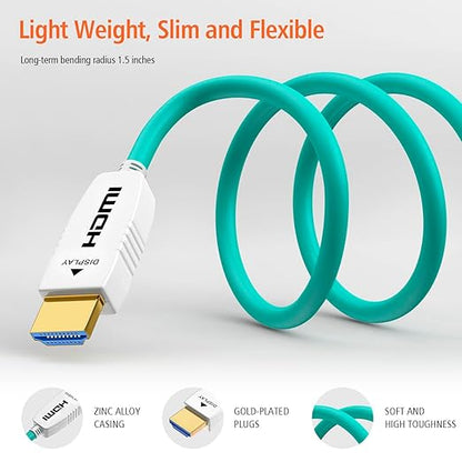 RUIPRO 8K Fiber Optic HDMI Cable 20 Feet 48Gbps 8K60Hz 4K120Hz Dynamic HDR eARC - Image 6