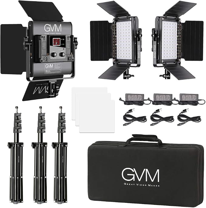GVM RGB LED Video Lighting Kit, 800D Studio Video Lights - Image 6