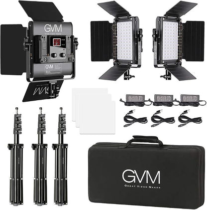 GVM RGB LED Video Lighting Kit, 800D Studio Video Lights - Image 6