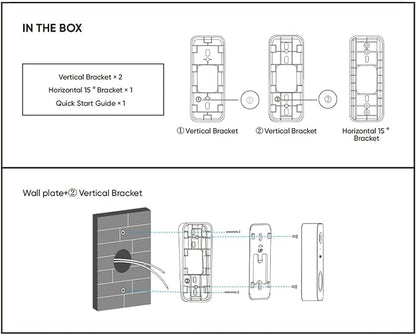 Wyze Lifestyle Video Doorbell Camera v2 Wedge Kit, 3 Mounting Bracket, - Image 7