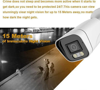 5MP Bullet TVI CCTV Security Analog Camera, 2.8mm Lens, 100° Wide Viewing Angle - Image 2