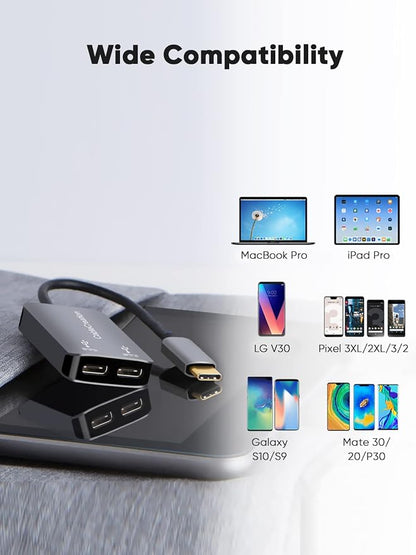 CableCreation USB Type C Splitter, 2-in-1 USB C Audio Adapter and PD Fast - Image 4