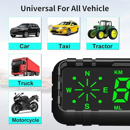 Kingneed HUD Speedometer Odometer Compass Head Up Display GPS Digital Display - Image 4