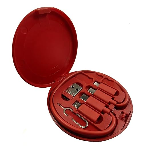 Multifunctional Data Cable Conversion Head Portable Storage Box, Phone Holder by Dougrtha