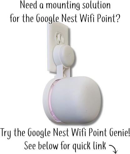 The Nest WiFi Pro Genie Wall Mount Outlet Holder Stand | Lowest Profile | Open - Image 6
