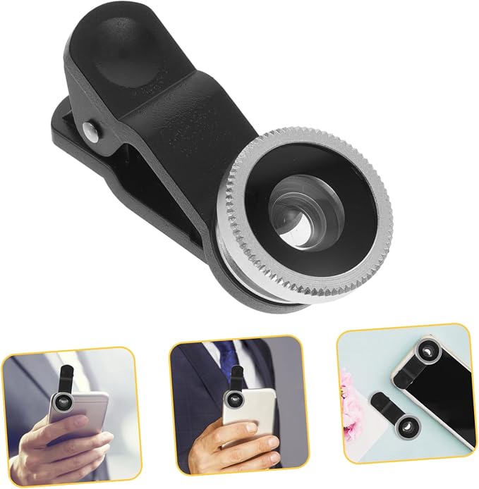 Portable Cell Phone Camera Lens Super Wide Angle Lens Macro Lens Fisheye Lens - Image 3